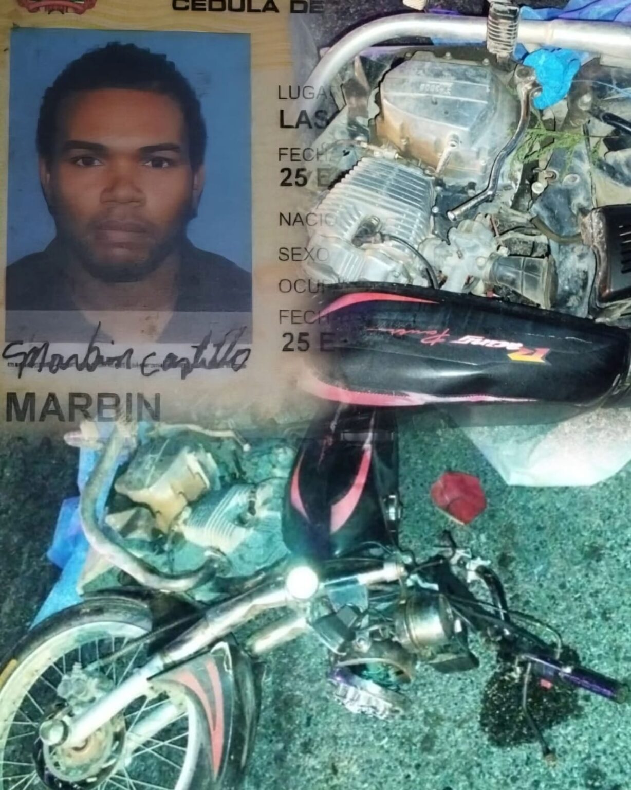 Hombre pierde la vida en accidente de tránsito al colisionar motocicleta con vehículo desconocido