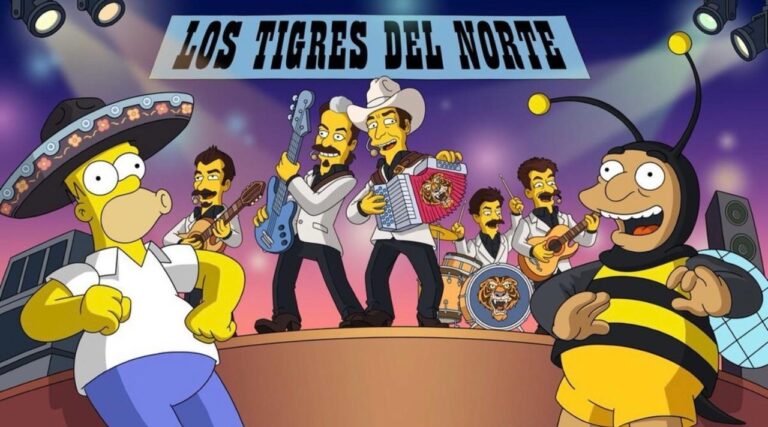 Los Tigres del Norte llegan a Los Simpson