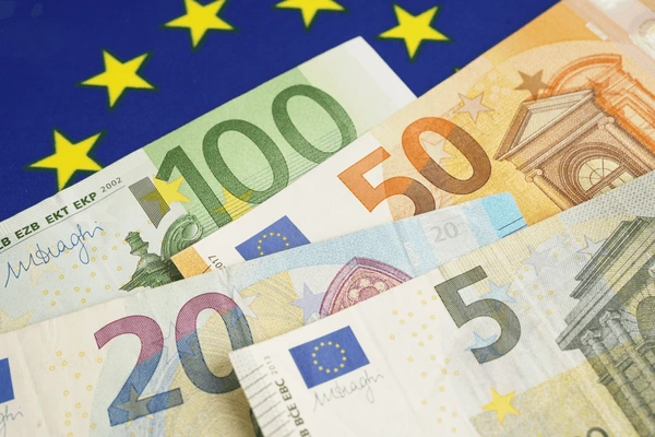 Billetes de euros.