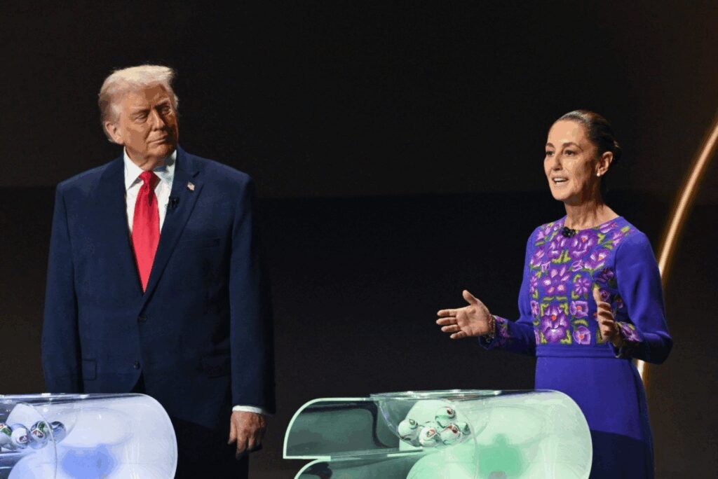 Trump y Sheinbaum coinciden por primera vez en el sorteo del Mundial 2026