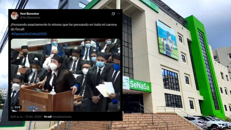 Yeni Berenice recuerda postura sobre responsabilidad penal en medio del caso Senasa