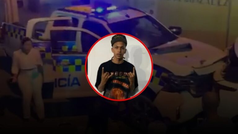 Comunitarios protestan indignados por muerte de joven atropellado por patrulla policial en Villa González