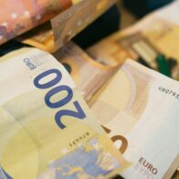Billetes de euros.