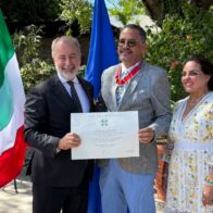Gobierno italiano confiere condecoración a empresario dominicano