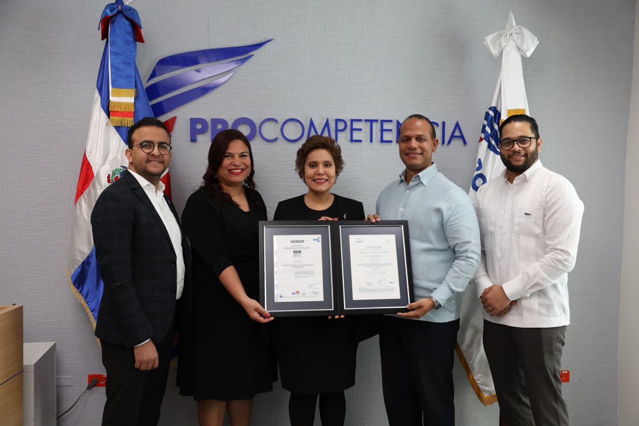 ProCompetencia se convierte en la primera autoridad del Caribe y Centroamérica certificada ISO 9001:2015