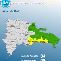 COE amplía alertas meteorológicas en 12 provincias por vaguada y sistema frontal