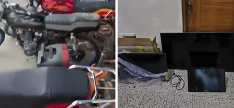 Policía desmantela almacén de objetos robados en la zona sur de Santiago