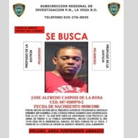 Policía Nacional busca a prófugo con orden de arresto en La Vega