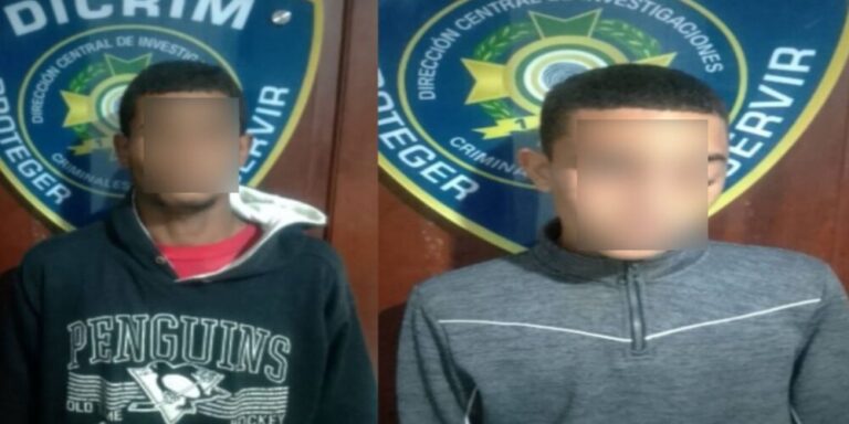 Policía apresa a dos hombre por robo en banca de lotería en Jarabacoa