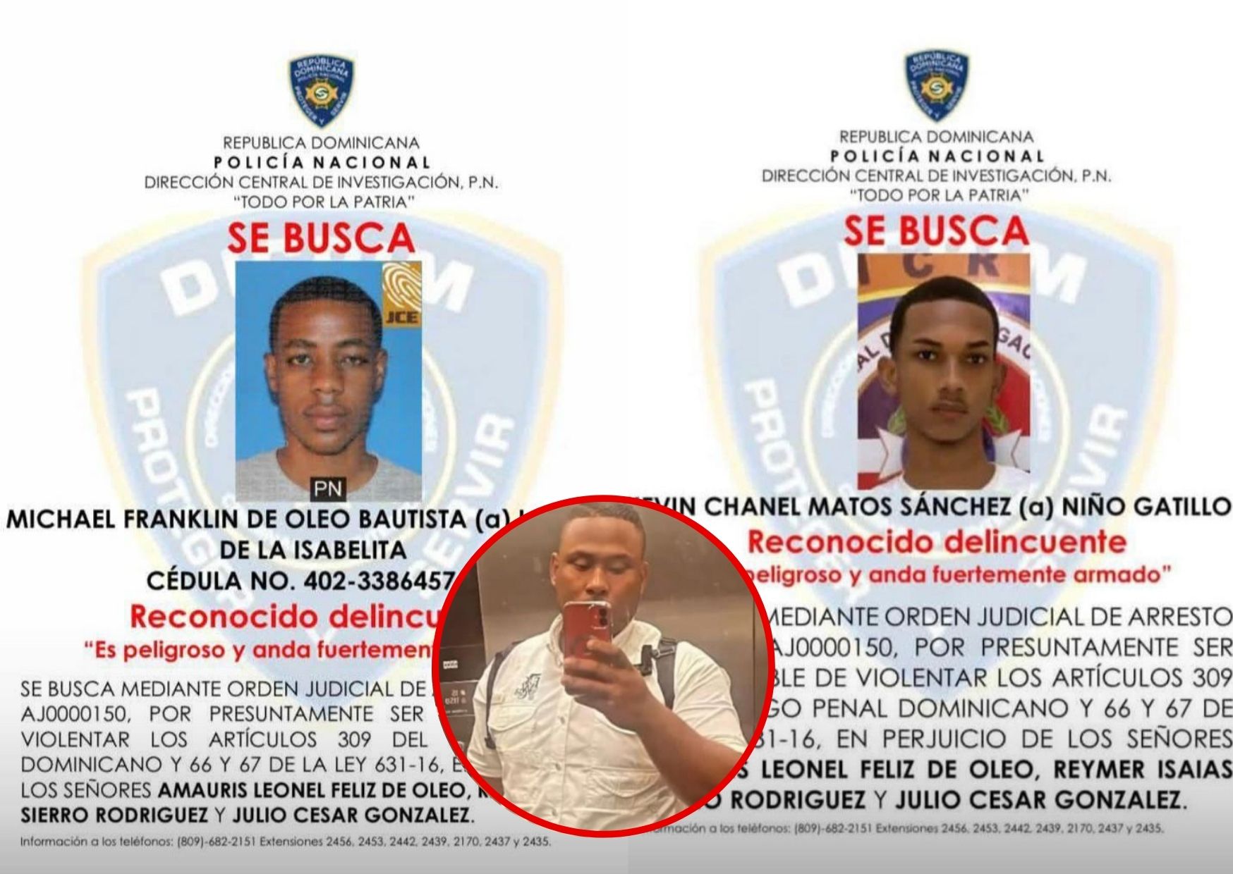PN activa búsqueda de dos presuntos antisociales acusados de ultimar a agente del DICRIM en Los Mameyes, SDE