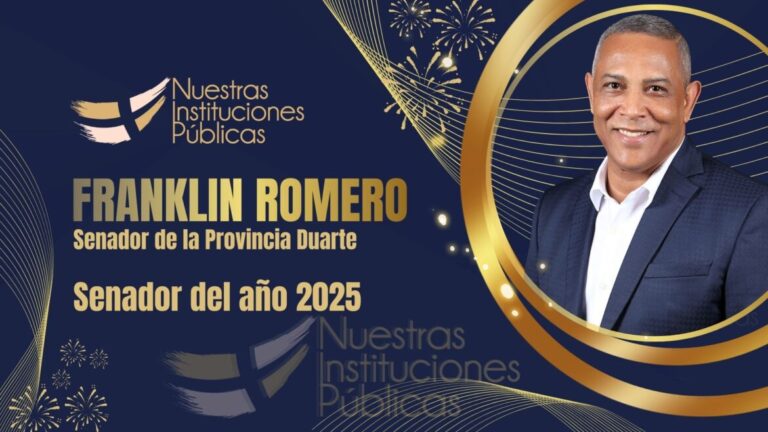 Reconocen a Franklin Romero como el senador más destacado del 2025