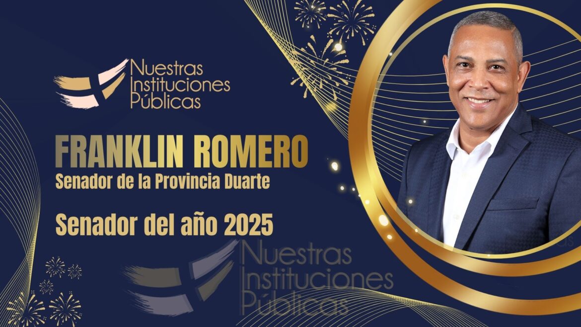 Reconocen a Franklin Romero como el senador más destacado del 2025