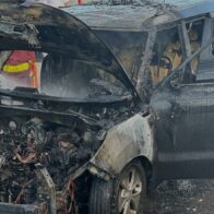 Kiara Romero resulta ilesa tras incendio de su automóvil en la Autopista Duarte