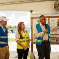 Monegro, Vicini y Luisín felicitan a Carolina por avances en Paseo 30 de Mayo y Malecón Deportivo
