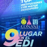 CONANI se posiciona entre las 10 entidades del Estado con mejor desempeño institucional en el 2025