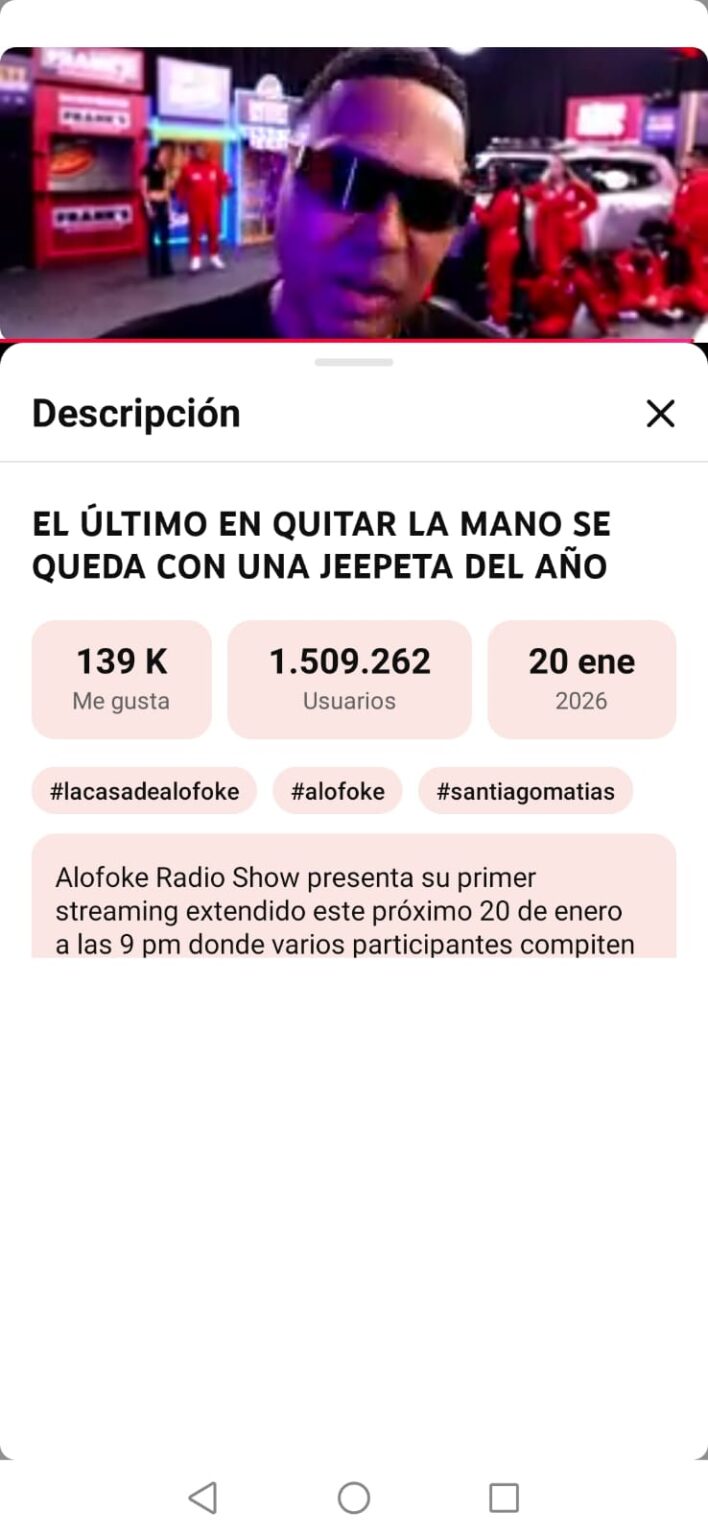 “Live Extendido” de Alofoke conecta más de un millón de espectadores en apenas 40 minutos