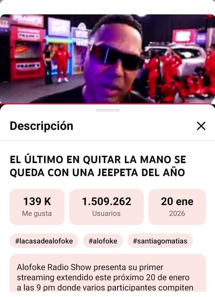 “Live Extendido” de Alofoke conecta más de un millón de espectadores en apenas 40 minutos