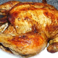 Pollo horneado.