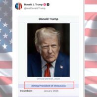 Donald Trump publica imagen afirmando ser "presidente interino de Venezuela"