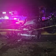 Patana impacta estación de gasolina y deja un herido en Santiago