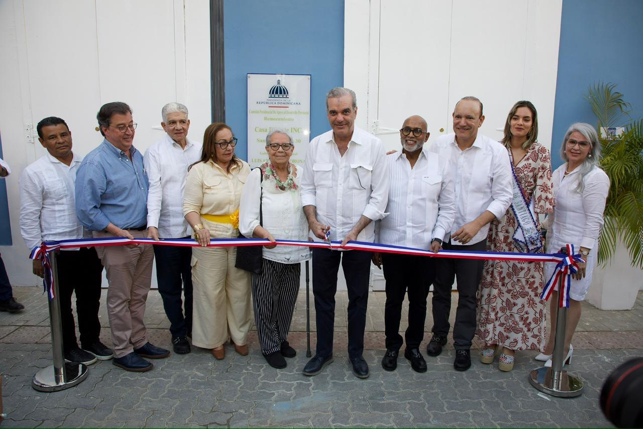 Abinader entrega renovada Casa de Arte y consolida transformación del centro histórico de Santiago