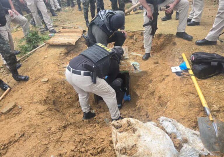 Desmantelan búnker subterráneo de la Mara MS-13 en el Norte de Honduras