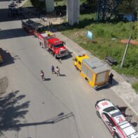 Sistema 911 coordina asistencia ante accidente de tránsito múltiple en el puente Jacinto Peynado