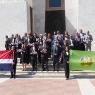 TSE rinde homenaje a Duarte, Sánchez y Mella con ofrenda floral en el Altar de la Patria
