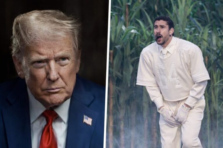 Trump dice que el espectáculo de Bad Bunny fue "uno de los peores de la historia"