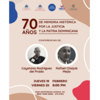 Realizarán en Nueva York jornada “70 años de Memoria Histórica Por la Justicia y la Patria Dominicana”
