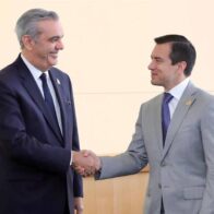Presidentes de República Dominicana y Ecuador.