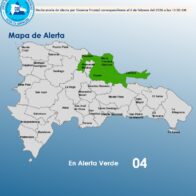 COE declara alerta verde para cuatro provincias por sistema frontal