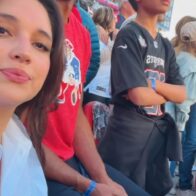 Amelia Vega y Al Horford disfrutan del Super Bowl junto a su hijo Ean