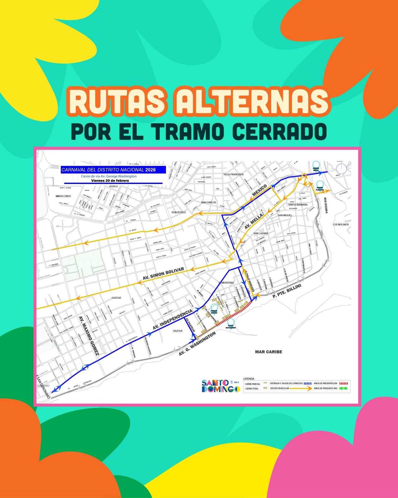 Informan cierre de tramo del malecón a partir de este viernes a las 4:00 p.m.