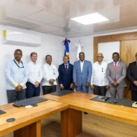 Autoridades de Contraloría General de la República y del Sistema Dominicano de la Seguridad Social (SDSS).