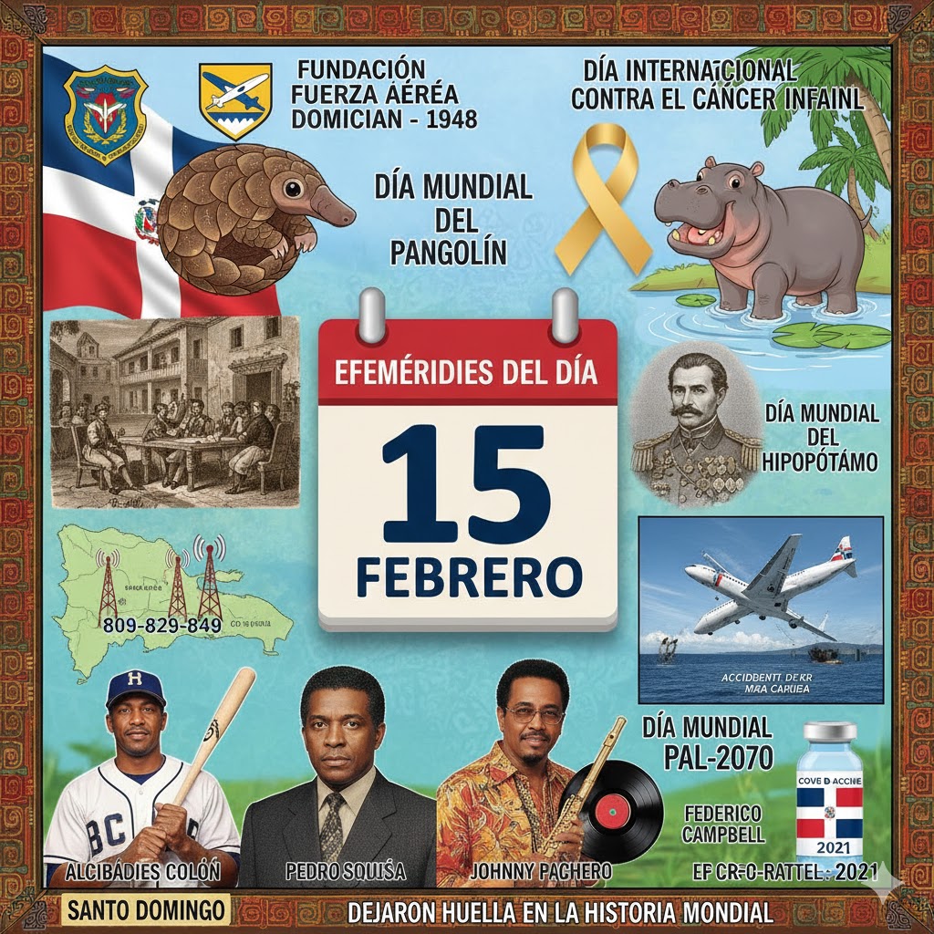 Efemérides del 15 de febrero