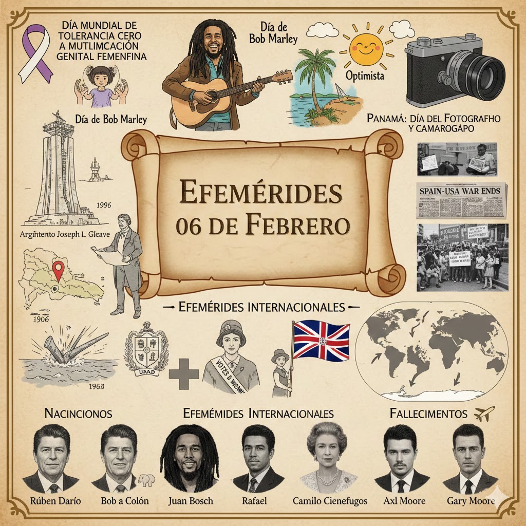 Efemérides del 06 de febrero