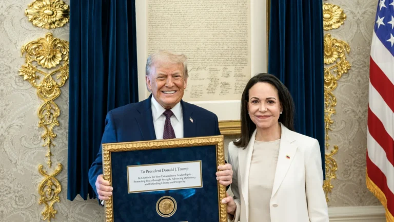 Trump aconsejó a María Corina Machado que no vuelva a Venezuela por ahora, según el NYT