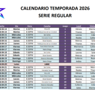 Liga Nacional de Baloncesto presenta su calendario para la temporada 2026