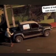 Desconocido roba cubeta de guandules de la camioneta del exalcalde Cristian Julio García en Bayaguana