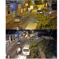 Cámara de seguridad capta balacera que dejó dos muertos y un herido en Santiago Oeste