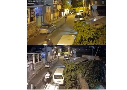 Cámara de seguridad capta balacera que dejó dos muertos y un herido en Santiago Oeste