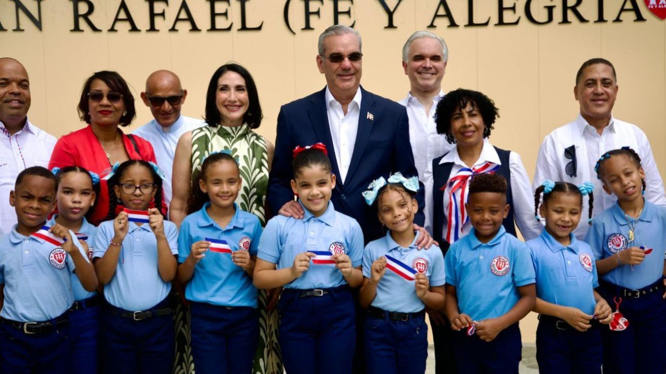 Abinader inaugura escuela primaria con capacidad de más de 800 estudiantes en Los Guandules