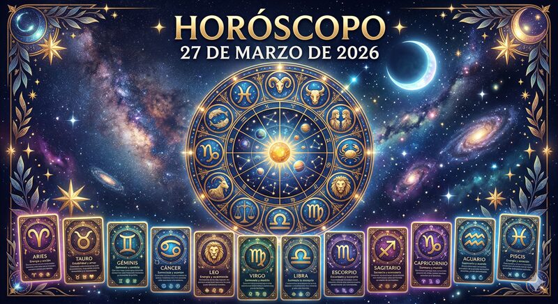 Horóscopo del 27 de marzo de 2026