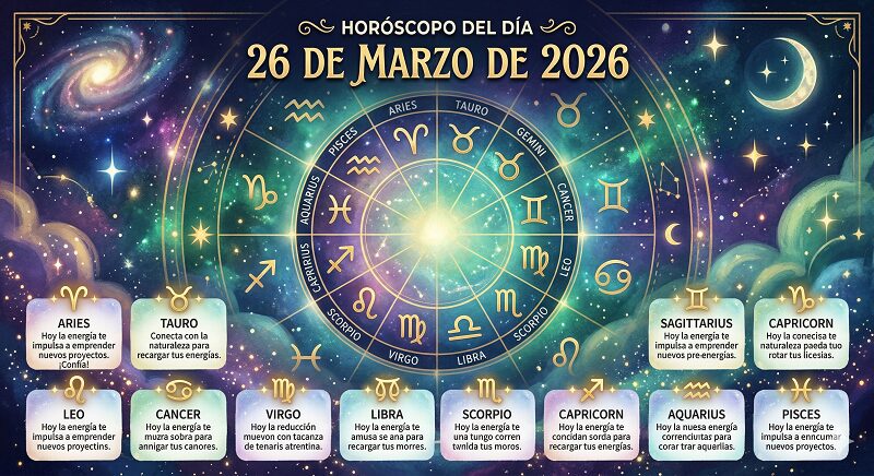 Horóscopo del 26 de marzo de 2026