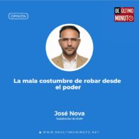 La mala costumbre de robar desde el poder