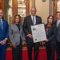 Legisladores de Nueva York Luis entregan reconocimiento al cónsul Jesús Vásquez por la Independencia de RD