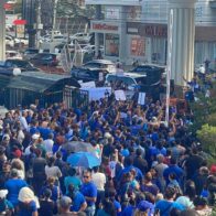 Cientos de maestros marchan en Santiago para exigir aumento salarial y mejores condiciones laborales