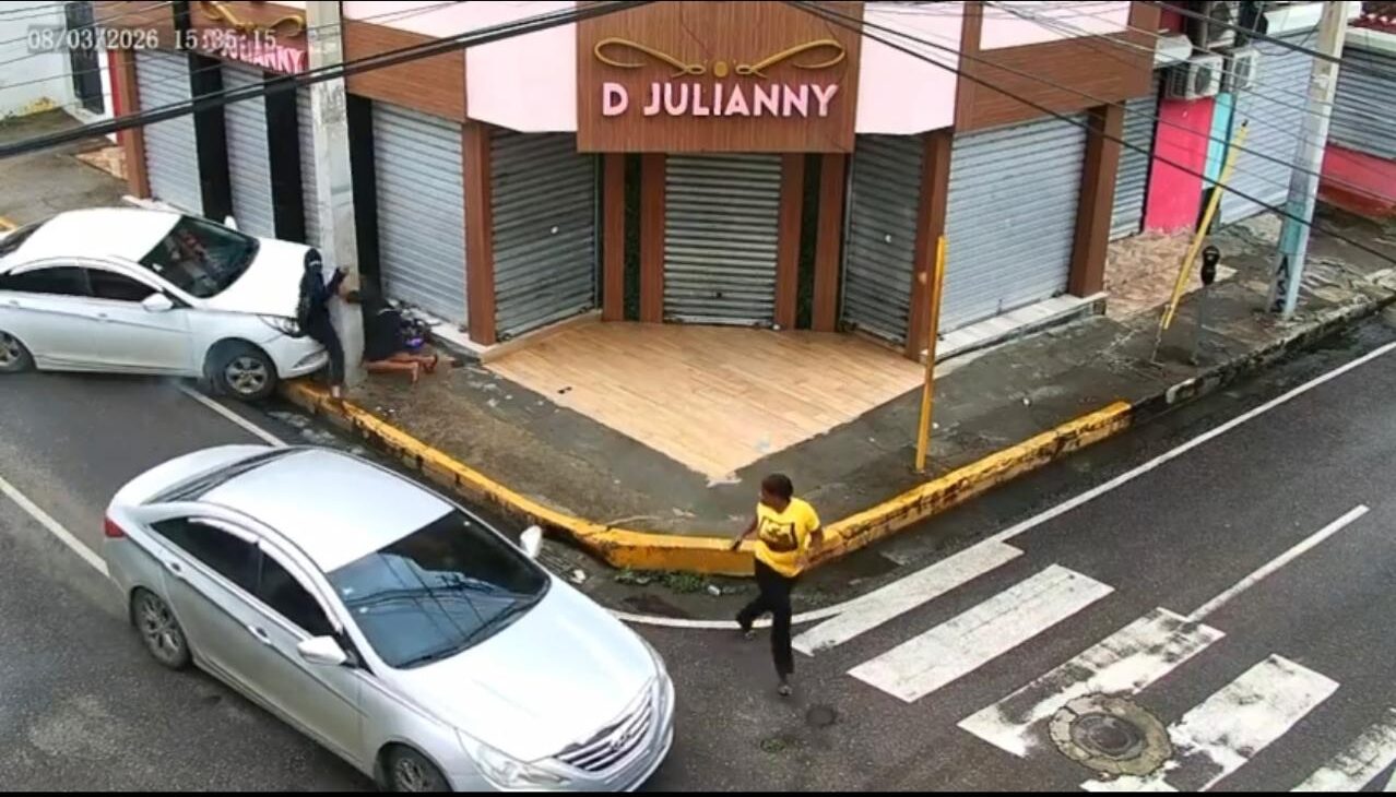 Policía identifica presuntos asaltantes de mujer a plena luz del día en Santiago