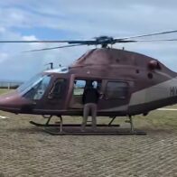 Helicóptero que trasladó a Rogelio Genao.